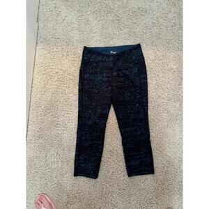 Old Navy Blue Black Leggings size Medium